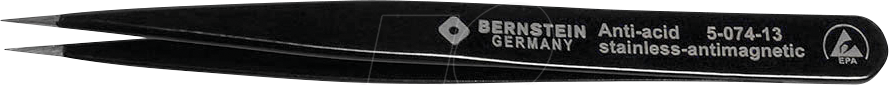 4250838512381 - BERN 5 074 13 - Universal-Pinzette gerade spitz 120 mm ESD 4250838512381 - BERN 5 074 13 - Universal-Pinzette gerade spitz 120 mm ESD