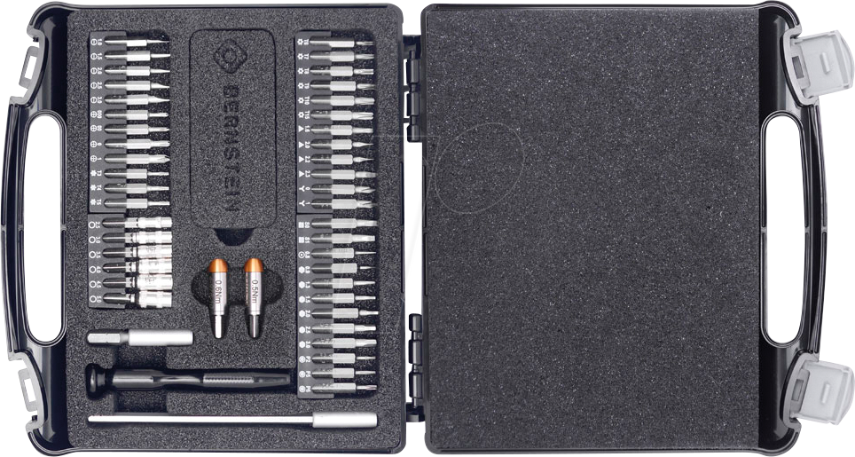 4250838525572 - Bernstein Tools Bernstein Werkzeugfabrik 4-970-C Bit-Set 47teilig inkl Drehmoment-Adapter