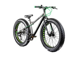 4250845904469 - Fatman 40 Fatbike 26 Zoll für Herren und Damen ab 155 cm Fahrrad Mountainbike Hardtail 7 Gang MTB