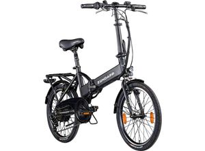 4250845924504 - Z101 20 Zoll Elektro Klapprad für Erwachsene 150 - 180 cm 6 Gang E Klappfahrrad E Bike Faltrad Pedelec StVZO