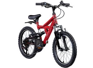 4250845937009 - FS180 Kinderfahrrad ab 6 Jahre 120-135cm Mädchen Jungen Fahrrad 20 Zoll 6 Gang Mountainbike Fully mit V-Brakes MTB