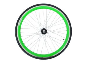 4250845938907 - Blade 700c Hinterrad Fixie Komplettrad mit FlipFlop Nabe und Reifen Fixie grün