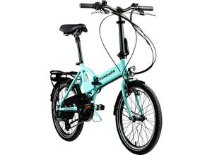 4250845939287 - Z101 20 Zoll Elektro Klapprad für Erwachsene 150 - 180 cm 6 Gang E Klappfahrrad E Bike Faltrad Pedelec StVZO