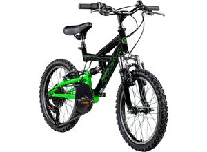 4250845940597 - FS180 Kinderfahrrad 6 Gang 18 Zoll ab 5 Jahre 115 - 130 cm Mountainbike Fully für Jungen und Mädchen MTB Fahrrad Fullybike