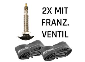 4250845951906 - Fahrradschlauch universal Fahrrad 2 Schläuche 275 x 280 - 320 FV 48 mm