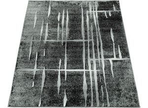 4250857521128 - Teppich ECE 924 Teppiche Gr B L 230 cm x 320 cm 14 mm 1 St grau Esszimmerteppiche Kurzflor modernes Matrix Design ideal im Wohnzimmer & Schlafzimmer