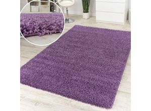 4250857537730 - Paco Home Shaggy Lila Hochflor Langflor Teppich Hochflor Teppich Ausverkauf Hammer Preis 80x150 cm