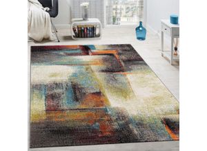 4250857543182 - Paco Home Designer Teppich Modern Kurzflor Wohnzimmer Bunt Trendig Meliert Multicolour 80x150 cm