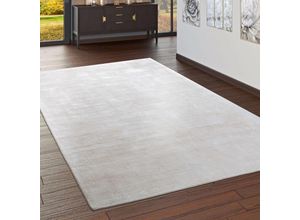 4250857568437 - Teppich Glori 330 Teppiche Gr B L 120 cm x 170 cm 9 mm 1 St beige (creme) Esszimmerteppiche Handweb Kurzflor 100% Viskose handgewebt mit leichtem Schimmer