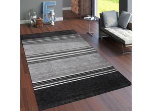 4250857580262 - Paco Home - Teppich Wohnzimmer Kurzflor Ethno Design Geometrisch Handgearbeitet Gabbeh 120x170 cm Grau 3