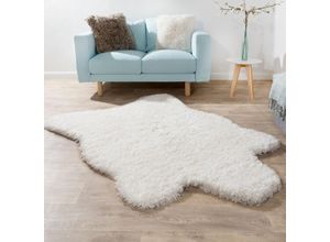 4250857580705 - Fellteppich Kunstfell xxl Imitat Flokati Stil Langflor Teppich Wohnzimmer Weiß 60x100 cm - Paco Home 4250857580705 - Fellteppich Kunstfell xxl Imitat Flokati Stil Langflor Teppich Wohnzimmer Weiß 60x100 cm - Paco Home