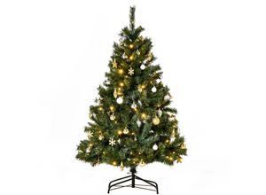 4250871200498 - Künstlicher Weihnachtsbaum mit 120 LEDs grün 95 x 150 cm (ØxH) Tannenbaum Christbaum LED Xmas tree Weihnachtsdeko