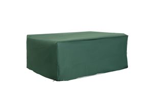 4250871211548 - Abdeckhaube für Gartenmöbel grün 210 x 140 x 80 cm (LxBxH) Schutzhülle Abdeckplane Abdeckung Schutzplane