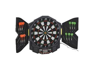 4250871224371 - Elektronische Dartscheibe inklusive 12 Pfeile schwarz weiß blau rot 49 x 55 x 546 cm (BxTxH) Dartboard Dartscheibe Dartpfeile Spiel Board