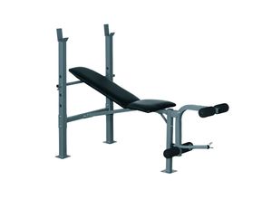 4250871234523 - Homcom - Multifunktion Hantelbank Trainingsbank Kraftstation Schrägbank Fitnessstation Fitnessgerät Stahl 165 x 68 x 114 cm - Schwarz