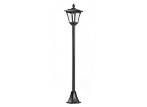 4250871252305 - Solar Gartenlaterne Laterne Wegleuchte mit led 40 Lumen Schwarz 18 x 18 x 160cm - schwarz - Outsunny