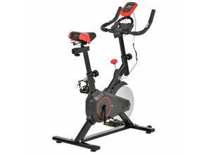 4250871255085 - Fitnessfahrrad mit LCD-Monitor schwarz 102 x 47 x 104 cm (LxBXH) Heimtrainer Bike Trainer Home Gym Indoor Cycling