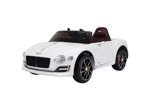 4250871255603 - Kinderauto Bentley gt lizenzierte Kinderfahrzeug Elektroauto mit Fernbedienung 2 x 390 Motoren Kinder Weiß 108 x 60 x 43 cm - Weiß - Homcom