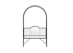 4250871271504 - Bank mit Rosenbogen schwarz 115 x 59 x 203 cm (LxBxH) Laubenbank Sitzbank Gartenbank Gartenmöbel 4250871271504 - Bank mit Rosenbogen schwarz 115 x 59 x 203 cm (LxBxH) Laubenbank Sitzbank Gartenbank Gartenmöbel