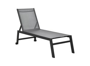 4250871280476 - Gartenliege mit verstellbarer Rückenlehne 169 x 65 x 102 cm (LxBxH) Sonnenliege Relaxliege klappbare Strandliege