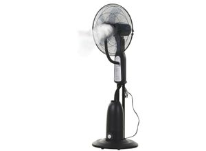 4250871299614 - Standventilator mit Wasserzerstäuber schwarz 445 x 120 cm (ØxH) Ventilator mit Fernbedienung Ventilator mit 3 Modi