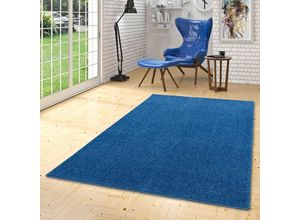 4250877302318 - - Teppich Hochflor Langflor Cottage Blau - 100x100 cm