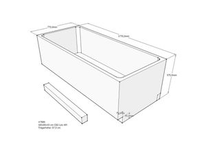 4250879413258 - Schroder - Schröder Badewannenträger für Lizz 180