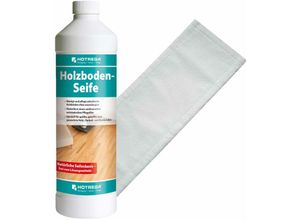 4250887723578 - Holzboden Seife 1L set + Microfasermopp 40 cm - Hotrega