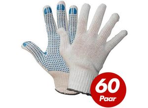 4250887733638 - Polyester Strickhandschuhe korl mit pvc Noppen BluePoint Arbeitshandschuhe Handschuhe Noppenhandschuhe 60 Paar - Größe10