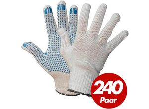 4250887733683 - - Polyester Strickhandschuhe korl mit pvc Noppen BluePoint Arbeitshandschuhe Handschuhe Noppenhandschuhe 240 Paar - Größe11