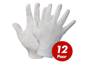 4250887734321 - Baumwoll Trikot-Handschuhe 531x - Unterziehhandschuhe weiß Handschuhe fusselfrei - vpe 12 Paar - Nitras