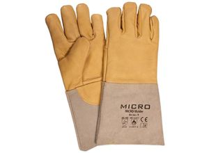 4250887736653 - Micro-Welder Schweißer-Schutzhandschuhe Rindsvollleder Schweißerhandschuhe gefüttert - Größe10