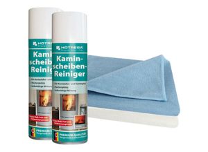 4250887750925 - Kaminscheiben Reiniger 2x 300 ml inkl 2x Microfasertuch