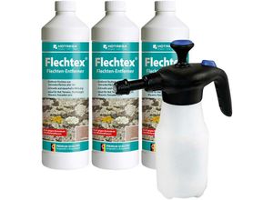 4250887757597 - Flechtex Flechten Entferner 3L inkl Schaum Drucksprüher 1L Pilz Entferner für alle Steinflächen - Hotrega