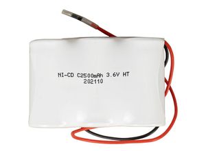 4250889601065 - Quality Batteries - Akku Pack 36V 2500mAh für Notbeleuchtung Reihe NiCd F3x1 3xC-Hochtemperaturzellen Kabel