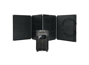 4250889673970 - Eco Flow - EcoFlow delta Pro 0% MwSt §12 iii UstG 3600Wh Portable Powerstation mit Solarpanel 160W