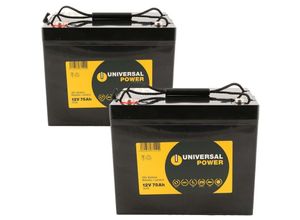 4250889679354 - Universal Power - Ersatzakku für Casacare Strider Maxi 4 mx (15 kmh) Scooter 24V 2 x 12V 75Ah