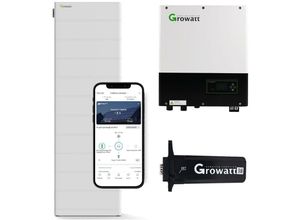 4250889691875 - Growatt SPA 5000TL3 0% MwSt §12 III UstG BH-UP 5kW Batteriewechselrichter mit 256 kWh Solarspeicher-Set