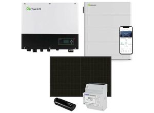 4250889693411 - Growatt - 5kWp pv 0% MwSt §12 iii UstG Komplettanlage mit Solarmodulen und 76kWh Speicher