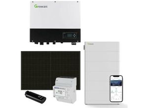 4250889693497 - Growatt - 6kWp pv 0% MwSt §12 iii UstG Komplettanlage mit Solarmodulen und 128kWh Speicher