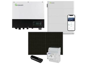 4250889693626 - Growatt - 8kWp pv 0% MwSt §12 iii UstG Komplettanlage mit Solarmodulen und 76kWh Speicher