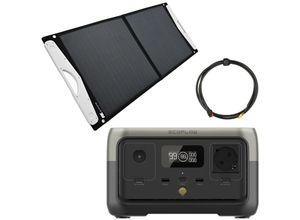 4250889697532 - Eco Flow - River 2 0% MwSt §12 iii UstG 256Wh Powerstation mit 100W Solarpanel