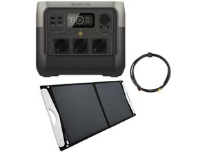 4250889697600 - Ecoflow - River 2 0% MwSt §12 iii UstG Pro 768Wh Powerstation mit 100W Solarpanel