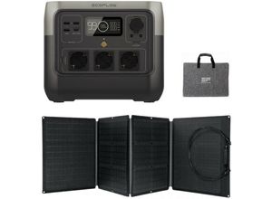 4250889697709 - Ecoflow - River 2 0% MwSt §12 iii UstG Pro 768Wh Portable Powerstation mit 110W Solarpanel