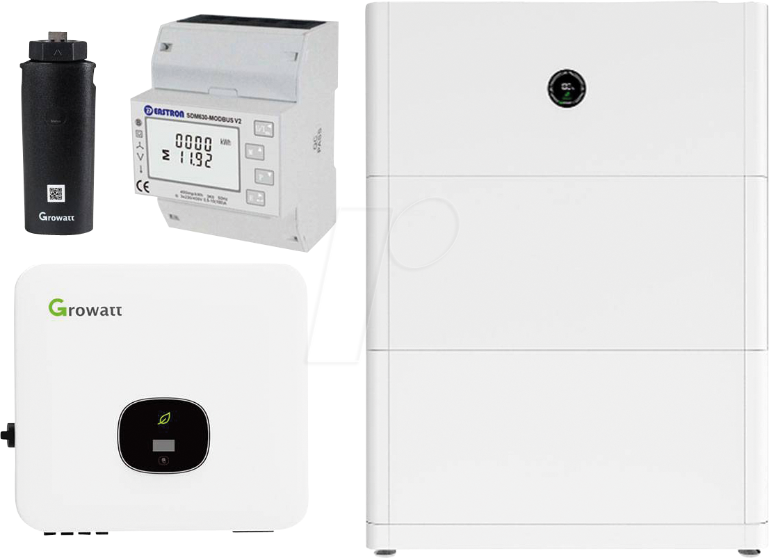 4250889699802 - Growatt - mod 4KTL3-XH2 0% MwSt §12 iii UstG 4kW Hybrid Wechselrichter mit 10kWh Solarspeicher-Set