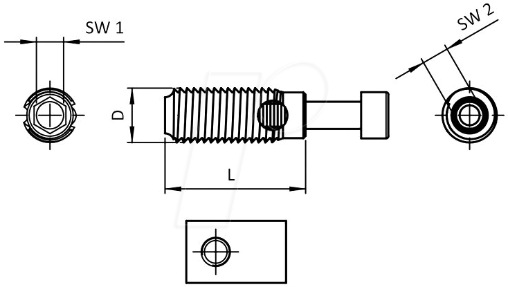 4250894460749 - P40 SH AUTO - Schneidhülse für Automatikverbinder I-Typ Nut 8