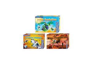 4250897400025 - 3er Bundle Set Experimentierkasten Solar Giganten Robots Dinosaurier