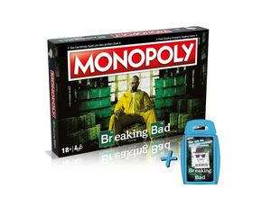 4250897423147 - Monopoly - Breaking Bad (deutsch englisch) + Top Trumps Brettspiel Gesellschaftsspiel