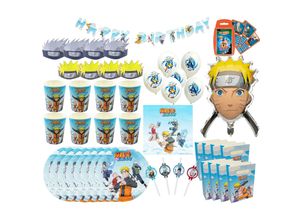 4250897424755 - Naruto - Kindergeburtstags-Set (69-teilig) Teller Becher Dekoration Geburtstag