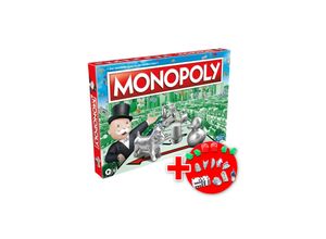 4250897424908 - Monopoly - Classic inkl EXTRA Set mit Figuren Würfeln Häusern & Hotels